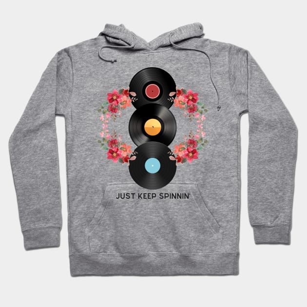 Just Keep Spinnin' Hoodie by FavaFinds